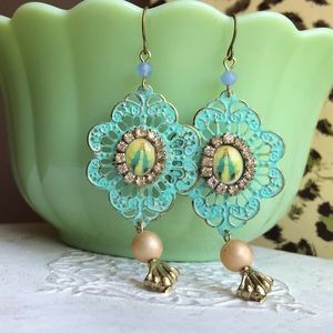Divine Feminine Mary Religious Earrings